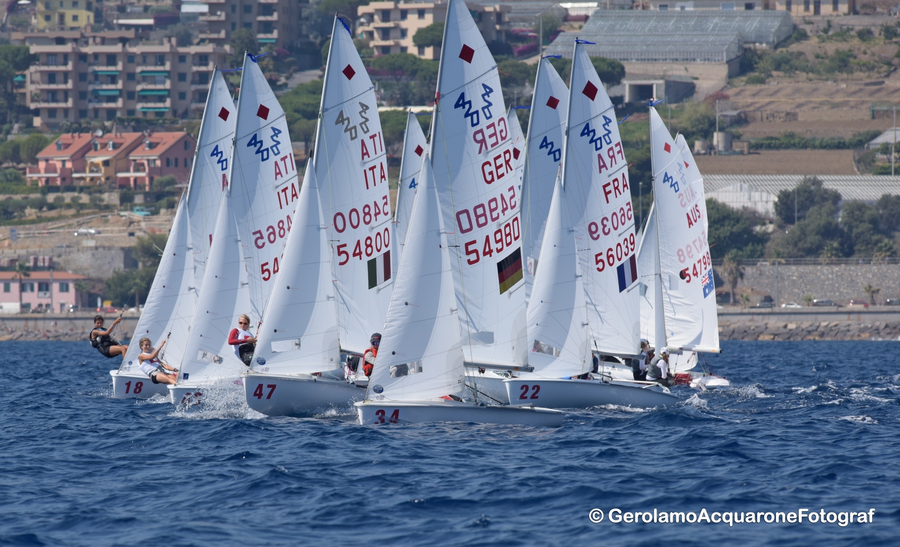 Racing on day 2 at 2016 420 World Championships
